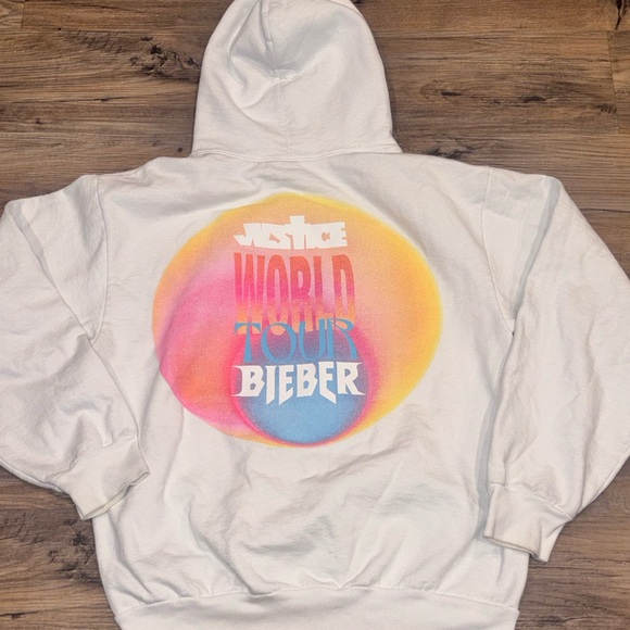 Justin Bieber Justice World Tour Hoodie 2022 Official Merch LA Apparel L Heavy - Picture 6 of 15